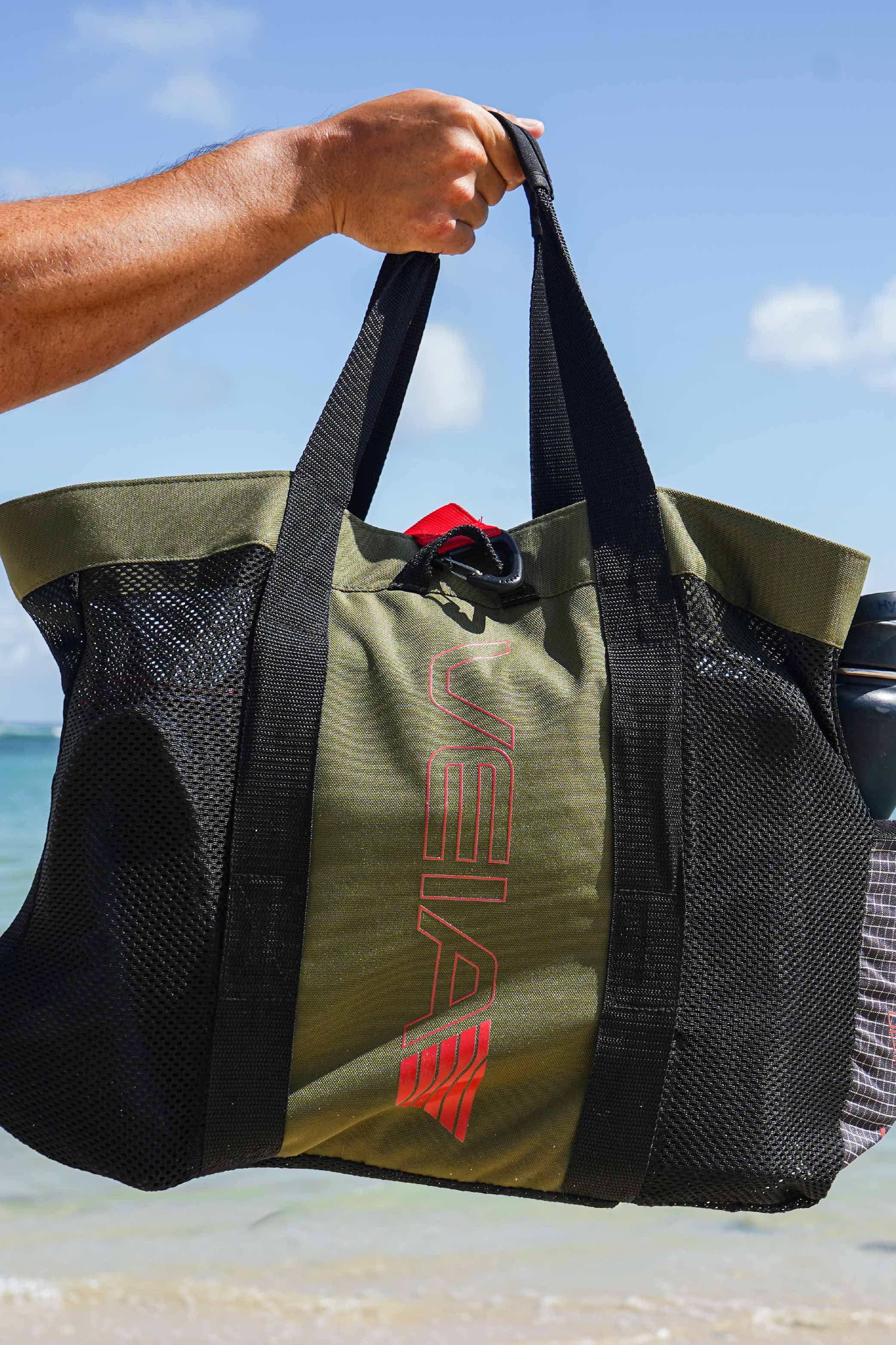 Explorer Mesh Beach Tote - Squadron / Night – VEIA Supplies Explorer Mesh Beach Tote - Squadron / Night – VEIA Supplies