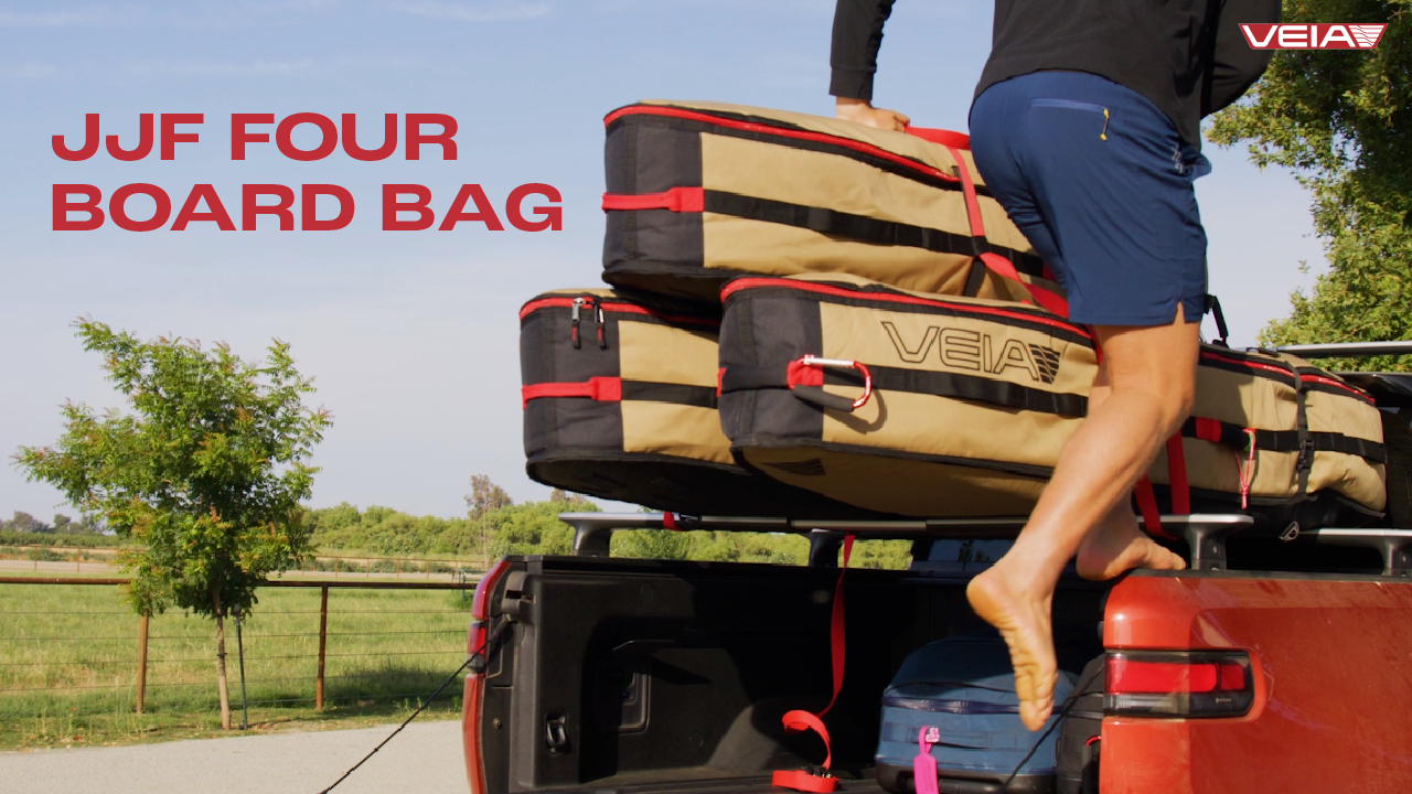 Load video: VEIA JJF Four Board Travel Bag